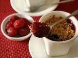 Crumble Framboises Chocolat