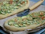 Pizza blanche express aux courgettes fenouil