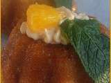 Savarin orange,thé à la menthe