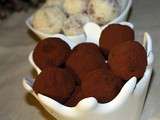 Truffes au chocolat...creme de marron