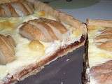 Tarte chocolat poire amandine