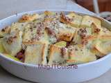 Gratin de brocolis-pommes de terre, avec de la Fourme d'Ambert