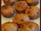 Muffins à la banane et au pépite de chocolat