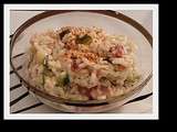 Risotto pancetta courgette