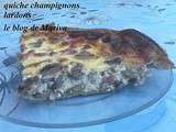 Quiche champignons lardons