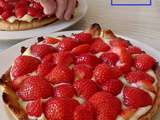 Tarte aux fraises à la cassonade