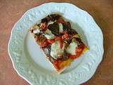 Pizza aux aubergines