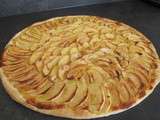 Tarte fine pommes et crème d'amandes