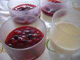 Pana cotta vanille coulis de fruits de saison