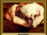 Brioche toute moelleuse, coeur choco-noisettes