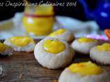 Biscuits Empreintes à la clémentine curd et au romarin