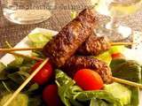 Brochettes de kefta (viande hachee)