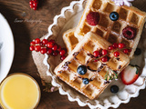 Gaufre de Bruxelles, légère et croustillante