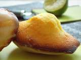 Madeleine facile {miel, citron vert}