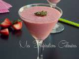 Milk shake aux Fraises {au Lait de coco}