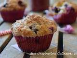 Muffins aux Myrtilles extra moelleux et son crumble