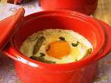 Oeufs cocotte aux asperges (facile, rapide)