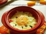 Oeufs cocotte (fromage de chevres & tomates)