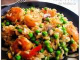 Riz frit aux crevettes, cuisine Malaisie