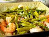 Salade d'asperges aux crevettes