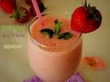 Smoothie aux fraises & babeurre (Lben, lait fermente)