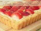 Tarte aux fraises avec crème patissière