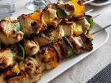 Brochettes de poulet au miel et citron