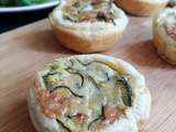 Tartelettes courgettes à la crème de Saint Agur