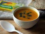 Menu du week-end : velouté de courge butternut et carottes et muffins araignée