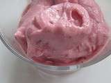 Frozen yogurt framboises/bananes pour faire venir le soleil