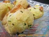 Gougeres saumon fume parmesan ciboulette