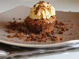 Gâteau moelleux au chocolat et son crumble au Spéculoos et au beurre salé