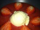 Soupe de fraises au gingembre confit de Vince