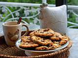 Cookies pépites de chocolat, noix et caramel