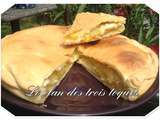 Tourte a l ananas frais ( two-crust fresh pineapple pie )