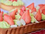 Tarte aux fraises et ganache pistache pour un combo parfait