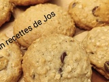 Biscuits à l'avoine et banane aux pépites de chocolat