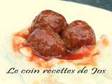 Boulettes de porc au ketchup