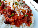 Chili con carne aux saucisses italienne et veau