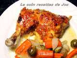 Cuisses de poulet moutarde et miel