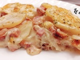 Gratin dauphinois au fromage et au jambon