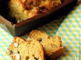 Cake rustique aux poires, noisettes et roquefort