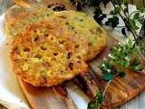 Galettes de maïs, tomates séchées & origan