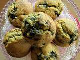 Muffins myrtille et thé matcha