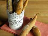 Petites baguettes de petit épeautre aux algues et à la bergamote