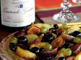 Sablé à la châtaigne et aux fruits d’automne rôtis au miel {et concours : gagner une bouteille de champagne !}