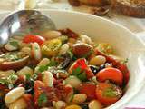 Salade de haricots tarbais, version Sud