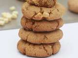 Cookies au beurre de cacahuètes et pépites de chocolat blanc