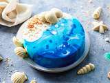 Entremets exotique miroir « Plage »