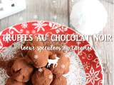 Truffes surprises au chocolat noir